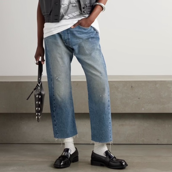 R13 Crossover straight leg jean Jasper blue - Picture 4 of 15